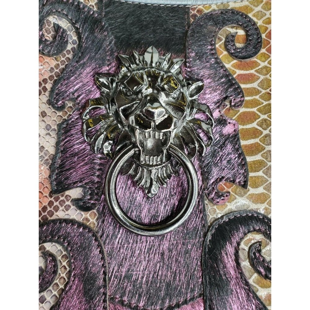 Sharif Lion Door Knocker Handbag Leather